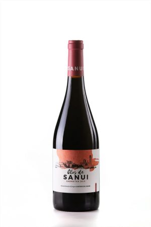 Botella de vino cerrado de Sanui Garnacha
